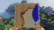 The player's position dot being tiny due to their distance (Image via Minecraft)